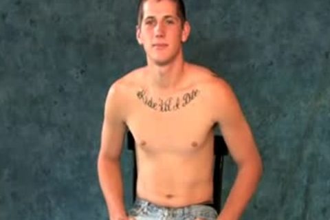 young straight Punk jerking off His Boner