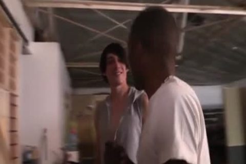 black teen loves To sperm On A White teen