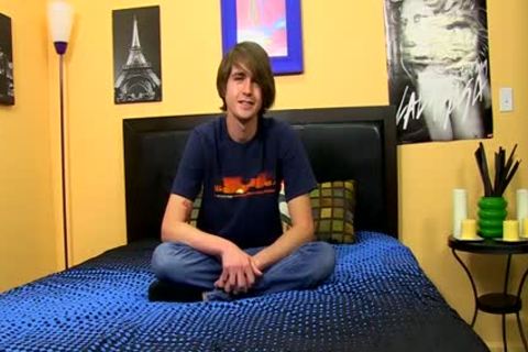 horny teen Wanks His nice penis Until he Cums