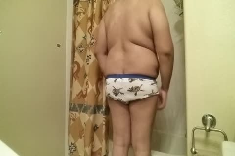 diminutive penis chubby lad likes To Show Off before, Inside, And After Shower