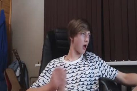 wild Blond twink long webcam Show 002