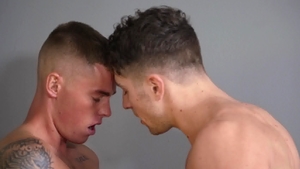 DrillMyHole - Pierced Calvin Banks deepthroat cumshot