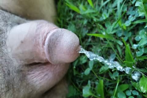petite wang Pissing Outside In Slow Motion