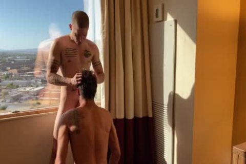 Dillon Anderson plows Elliot Finn