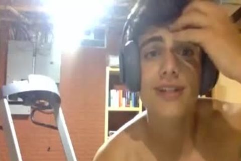 lad Showing His penis And pooper In Live