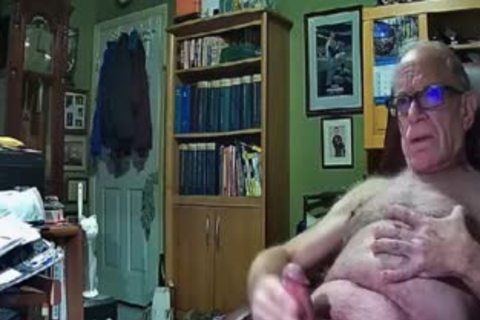 grandad sperm On webcam