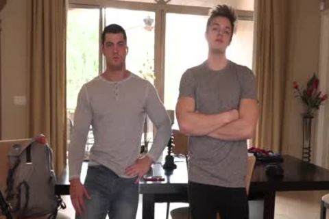 teen Muscle stud Collin Stretched Blake's taut butt