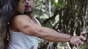 Alejo Espina (aospinad) And Tarzan bone In The Woods
