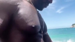 Interracial drilling On The Beach