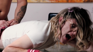 Femboyish: Brunette Bottom Gets her Fill