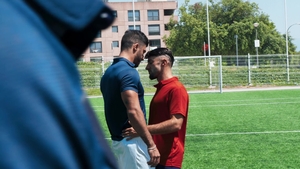 Men: A Shower Showdown Between Rivals