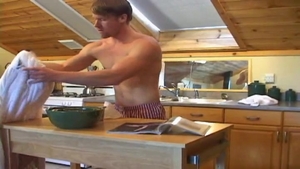 Next Door Male: Stroker On The Loose In The Kitchen
